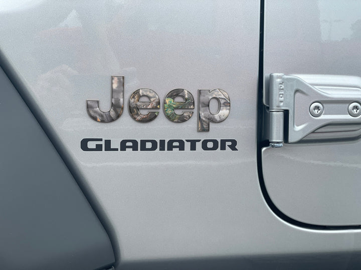Driver & Passenger Side Emblem Overlays Fits 2019-2025 Jeep Gladiator