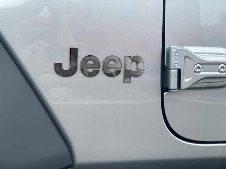 Driver & Passenger Side Letter Overlays Fits 2018-2025 Jeep Wrangler JL