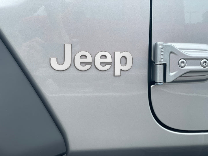 Driver & Passenger Side Letter Overlays Fits 2018-2025 Jeep Wrangler JL