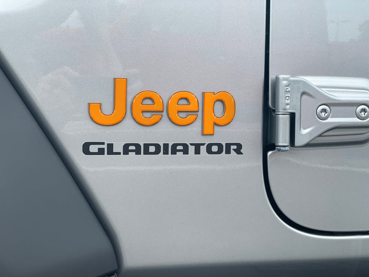 Driver & Passenger Side Emblem Overlays Fits 2019-2025 Jeep Gladiator