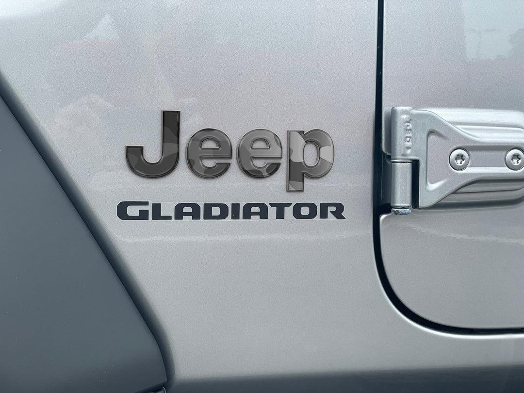 Driver & Passenger Side Emblem Overlays Fits 2019-2025 Jeep Gladiator