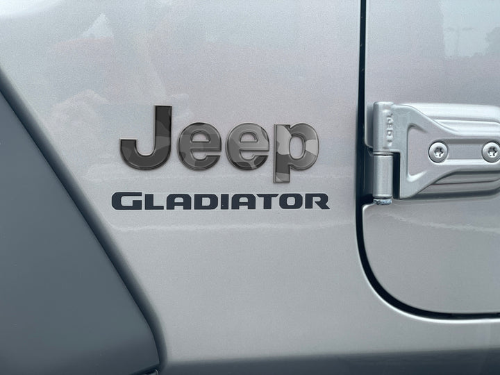 Driver & Passenger Side Emblem Overlays Fits 2019-2025 Jeep Gladiator