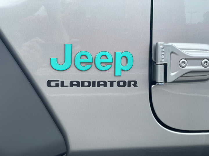 Driver & Passenger Side Emblem Overlays Fits 2019-2025 Jeep Gladiator