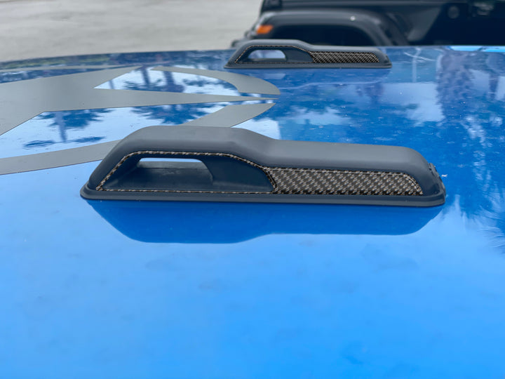Hood Hinge Side Accent Overlays Fits 2019-2025 Jeep Gladiator