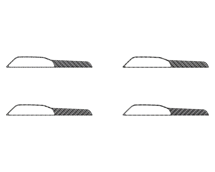 Hood Hinge Side Accent Overlays Fits 2019-2025 Jeep Gladiator