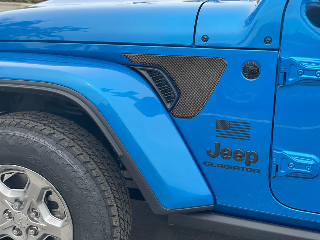 Fender Vent Surround Accent Overlays Fits 2019-2025 Jeep Gladiator