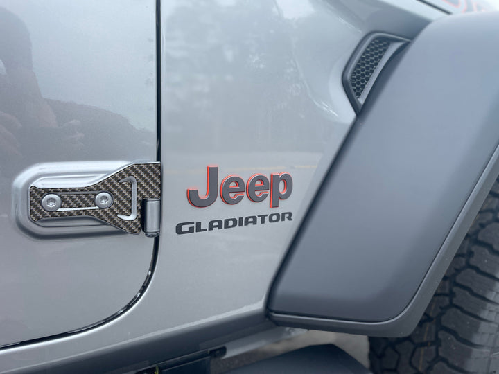 Door Hinge Overlays Fits 2019-2025 Jeep Gladiator