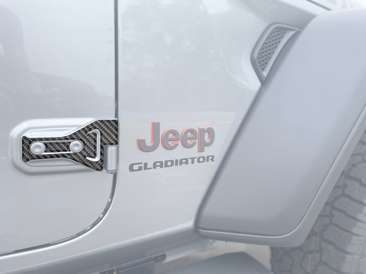 Door Hinge Overlays Fits 2019-2025 Jeep Gladiator