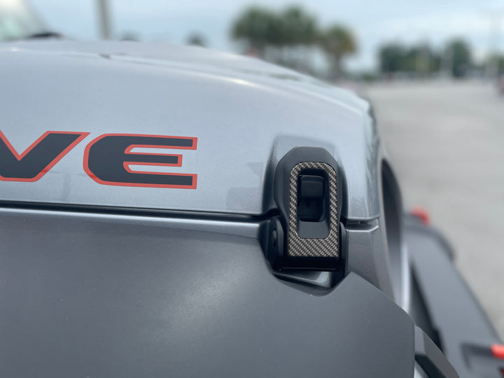 Hood Hinge Accent Overlays Fits 2019-2025 Jeep Gladiator