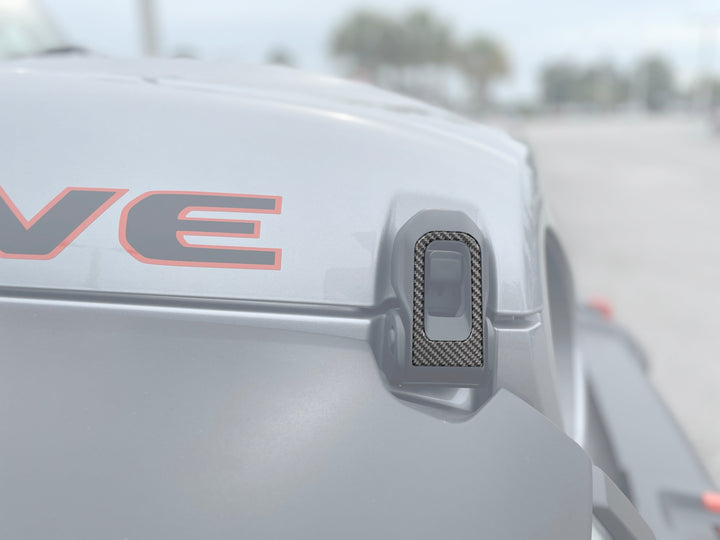 Hood Hinge Accent Overlays Fits 2019-2025 Jeep Gladiator
