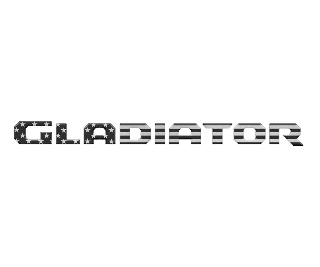 Raised Lettering Decal Fits 2020-2025 Jeep Gladiator