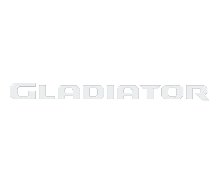 Raised Lettering Decal Fits 2020-2025 Jeep Gladiator