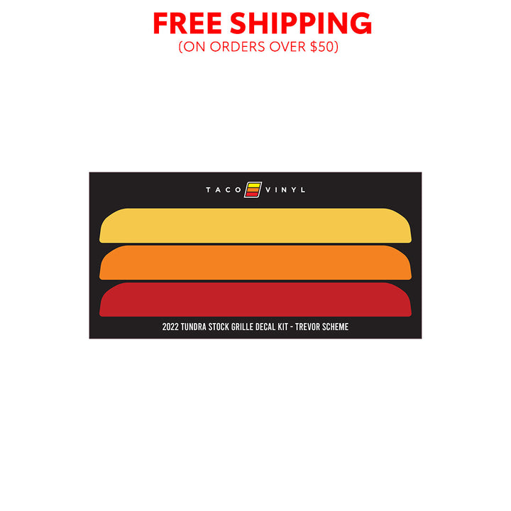 2022+ Tundra Offroad Grille Decal