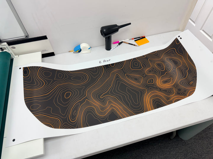 Stealth Topographic Map Hood Overlay (Printed Series) - 2021+ Bronco