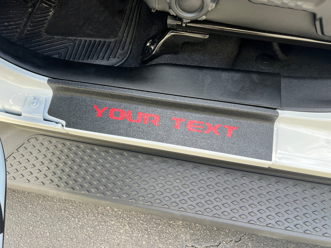 Textured Door Sill Overlays Fits 2019-2025 Jeep Wrangler
