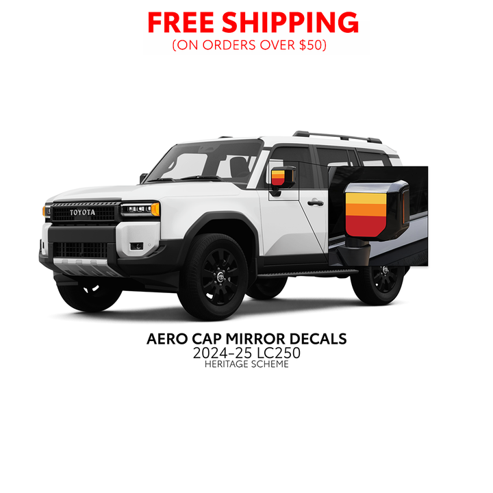 2024+ Land Cruiser 250 Aero Cap Mirror Decals