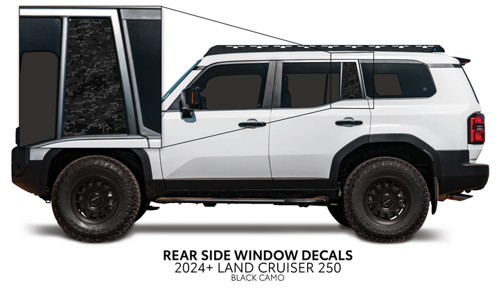 2024+ Land Cruiser 250 Rear Side Window Decal