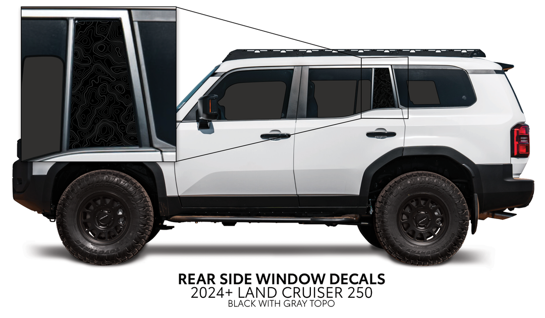 2024+ Land Cruiser 250 Rear Side Window Decal