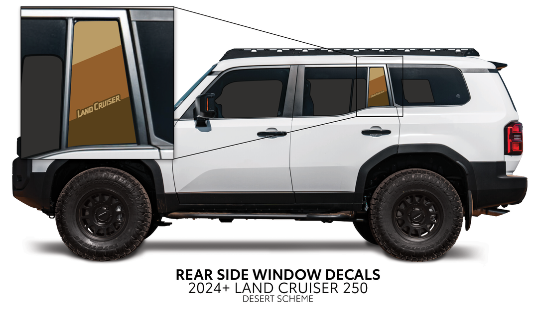 2024+ Land Cruiser 250 Rear Side Window Decal