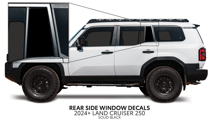 2024+ Land Cruiser 250 Rear Side Window Decal