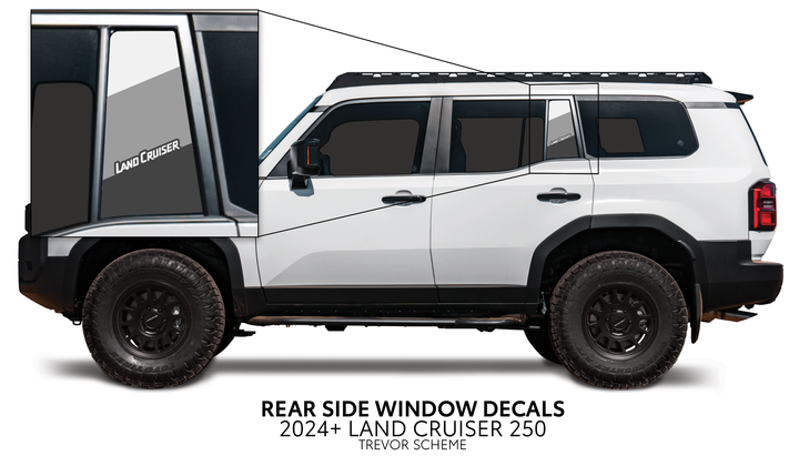 2024+ Land Cruiser 250 Rear Side Window Decal