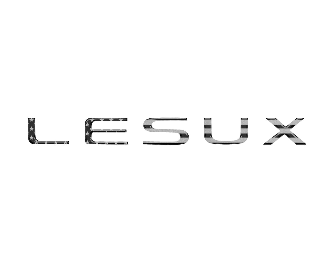 Liftgate Letter Overlays Fits 2024-2025 Lexus GX550