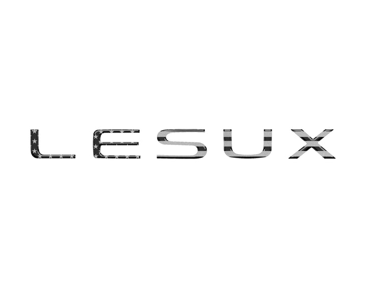 Liftgate Letter Overlays Fits 2024-2025 Lexus GX550