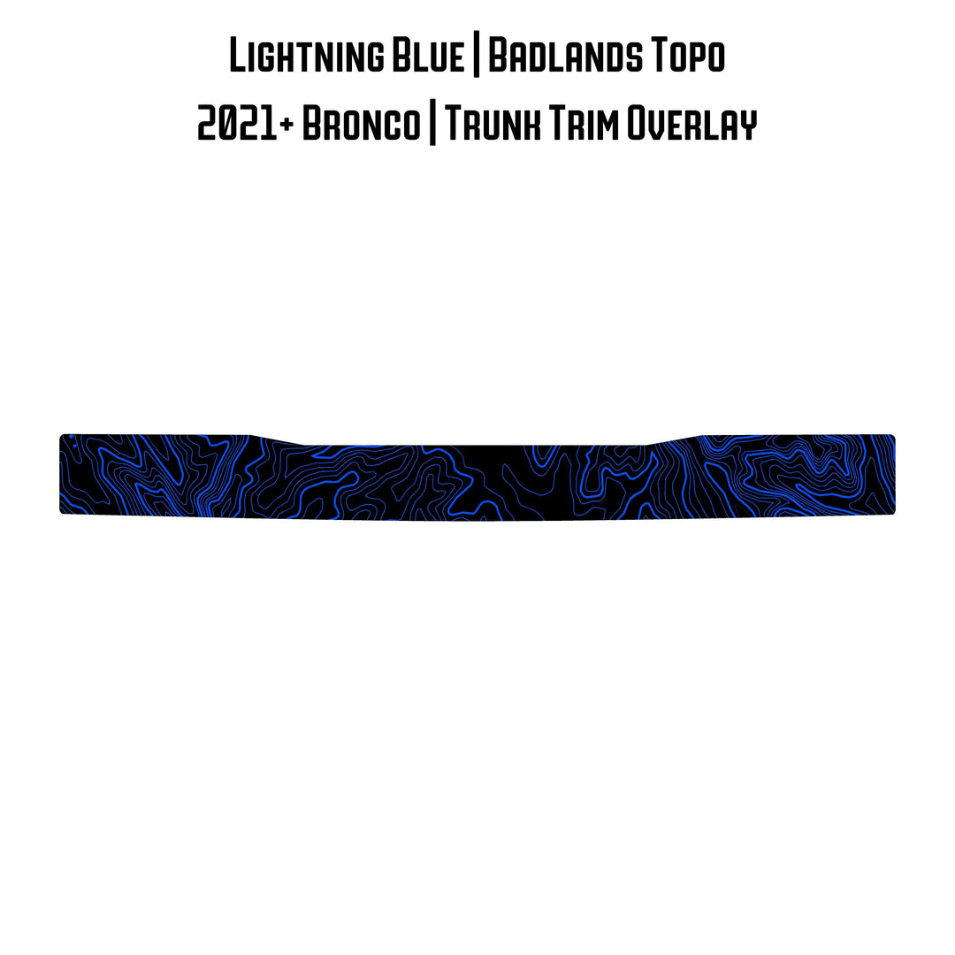 Topo Trunk Trim Overlay / Protector - 2021+ Bronco
