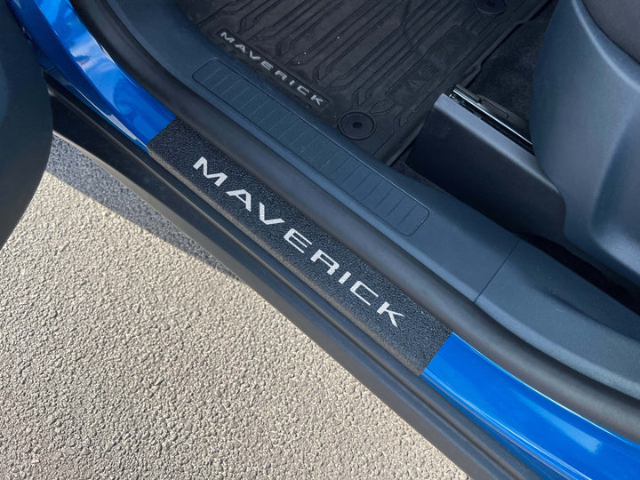 Textured Door Sill Protection Overlays Fits 2022-2025 Ford Maverick