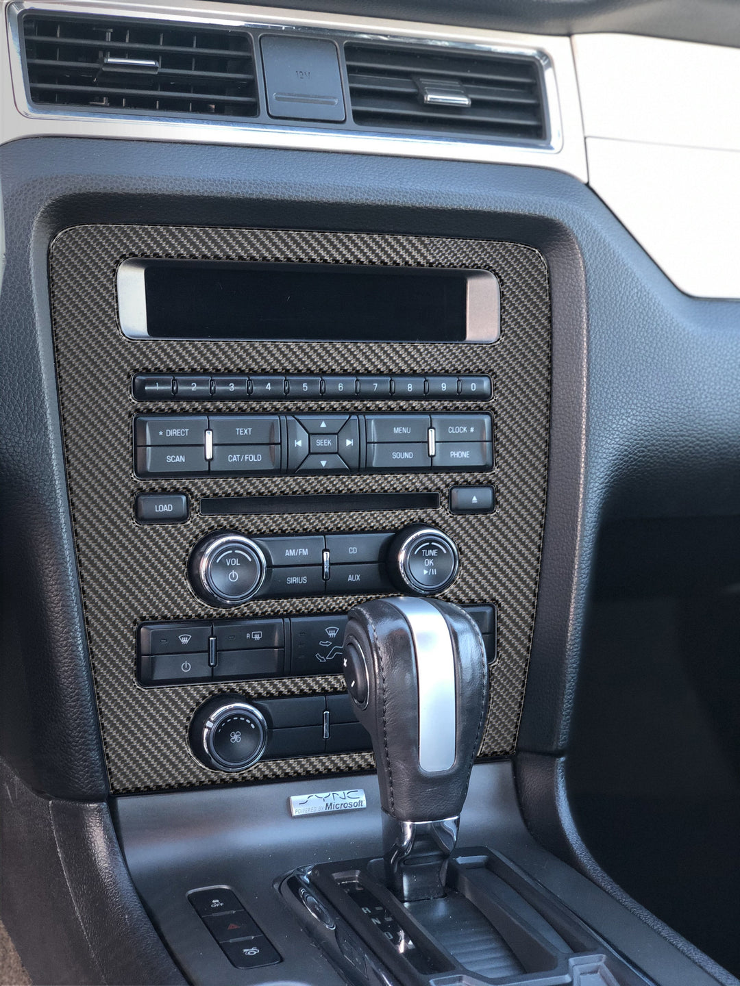 Radio Display Accent Trim Fits 2010-2014 Ford Mustang