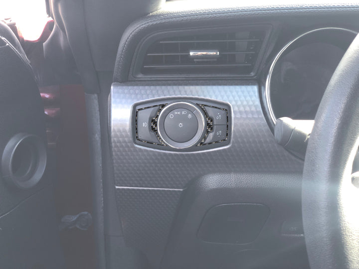 Headlight Switch Accent Trim Fits 2015-2023 Ford Mustang