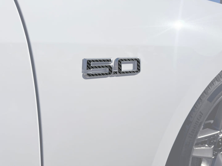 5.0 Emblem Inserts Fits 2024-2025 Ford Mustang