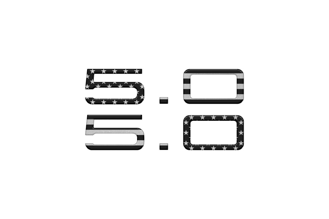 5.0 Emblem Inserts Fits 2024-2025 Ford Mustang