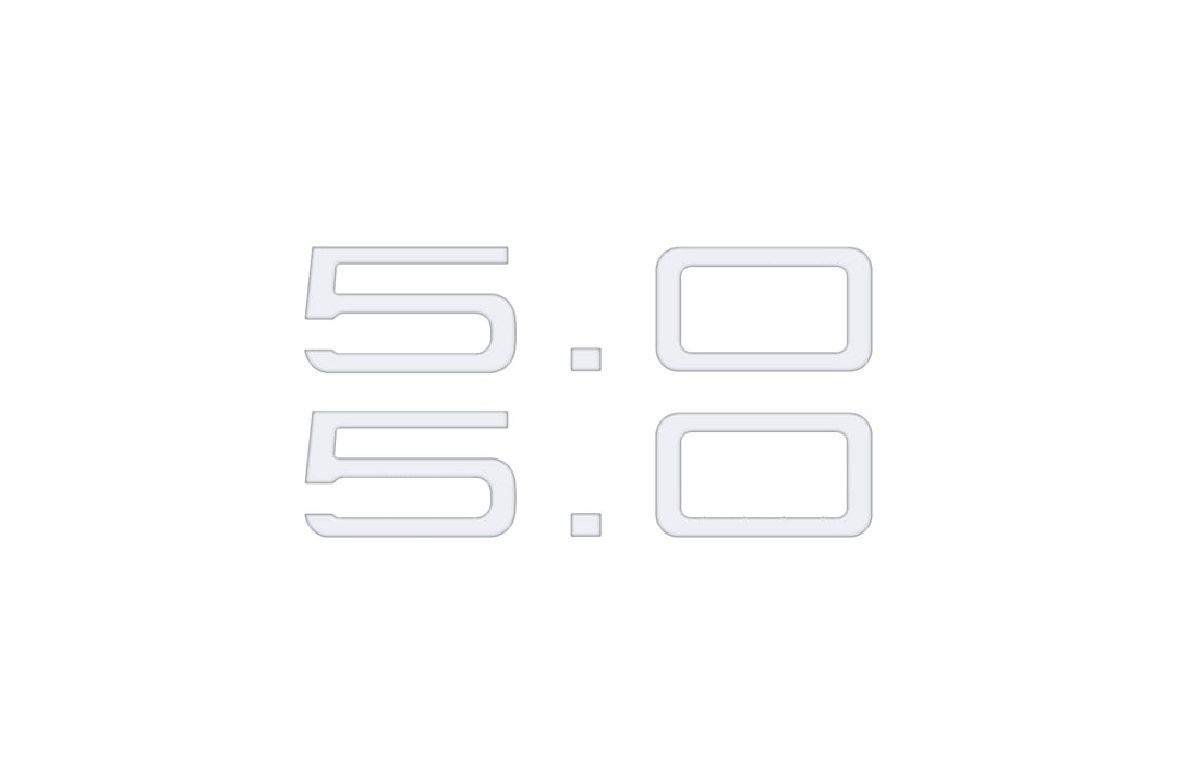 5.0 Emblem Inserts Fits 2024-2025 Ford Mustang
