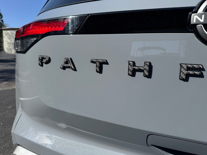 Rear Hatch Letter Overlays Fits 2022-2025 Nissan Pathfinder