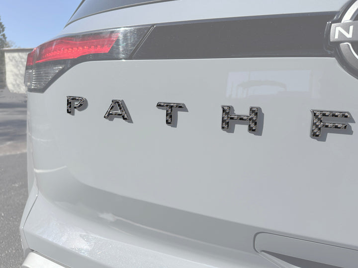 Rear Hatch Letter Overlays Fits 2022-2025 Nissan Pathfinder