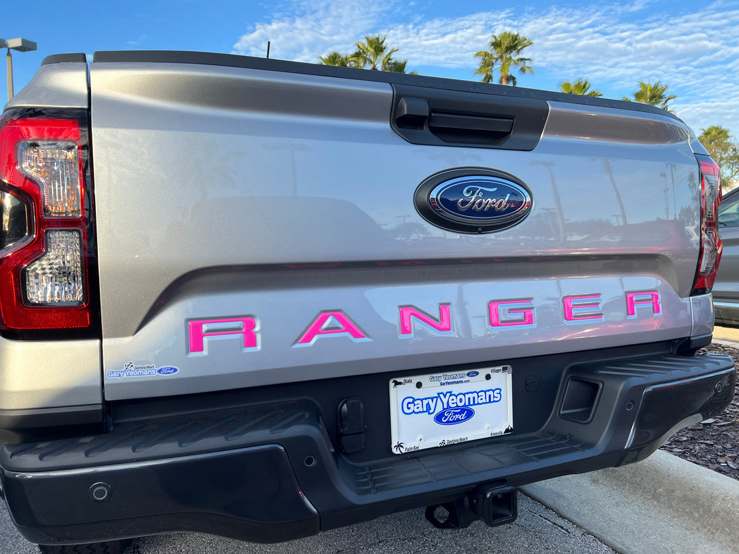 Tailgate Letter Inserts Fits 2024-2025 Ford Ranger