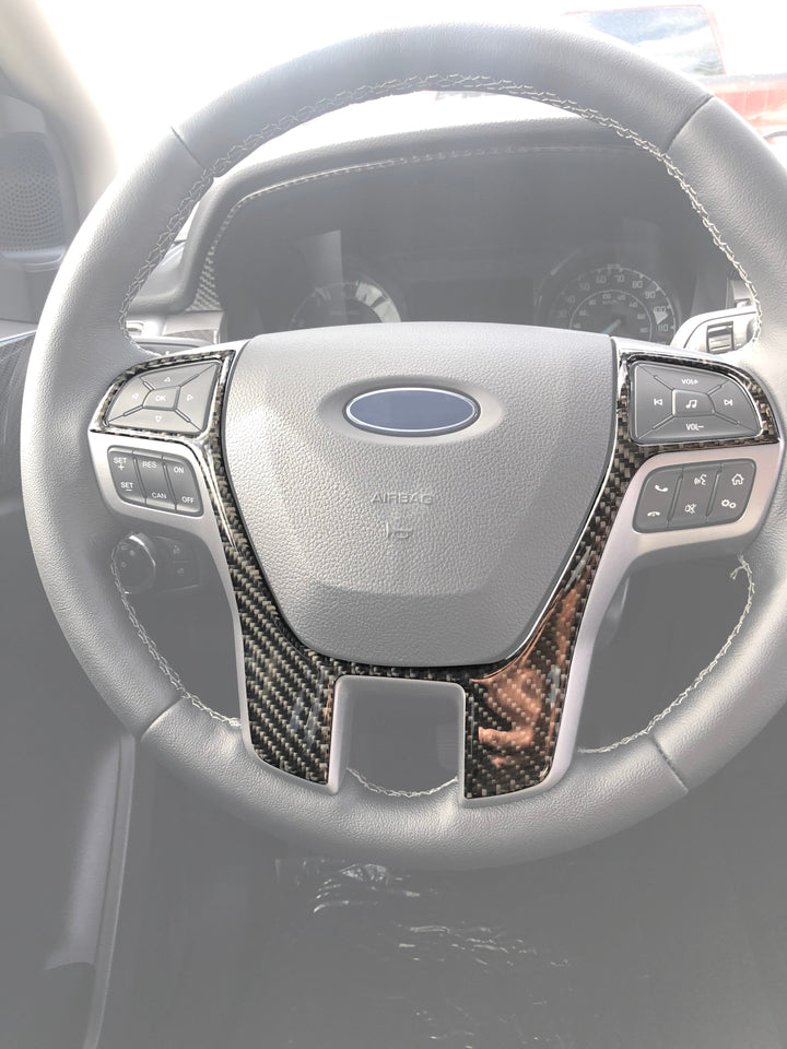 Steering Wheel Accent Overlay Fits 2019-2023 Ford Ranger