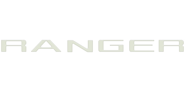 Tailgate Letter Inserts Fits 2024-2025 Ford Ranger