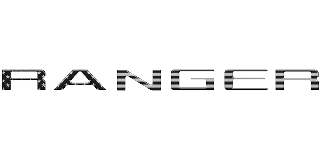 Tailgate Letter Inserts Fits 2024-2025 Ford Ranger