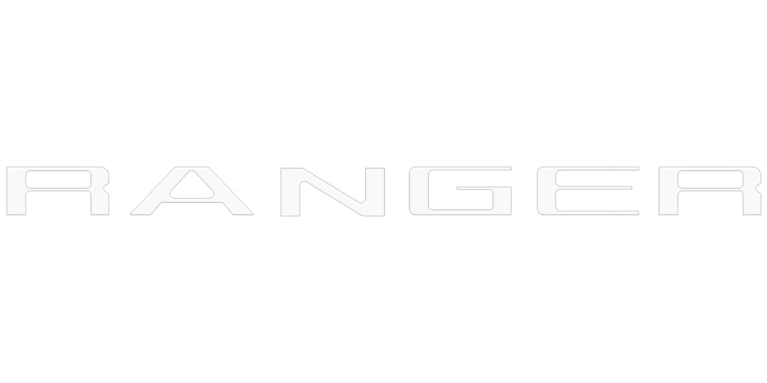 Tailgate Letter Inserts Fits 2024-2025 Ford Ranger