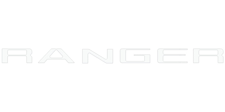 Tailgate Letter Inserts Fits 2024-2025 Ford Ranger