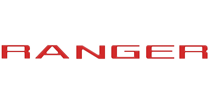Tailgate Letter Inserts Fits 2024-2025 Ford Ranger