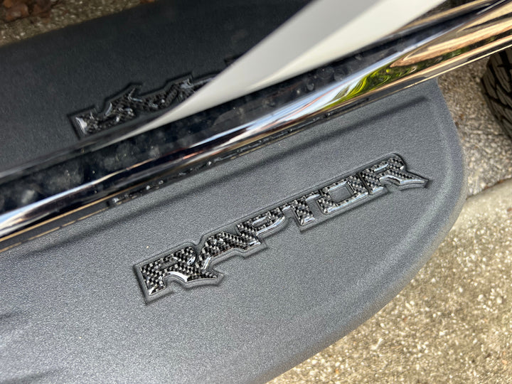 Raptor Running Board Emblem Overlays Fits 2024-2025 Ford Ranger Raptor