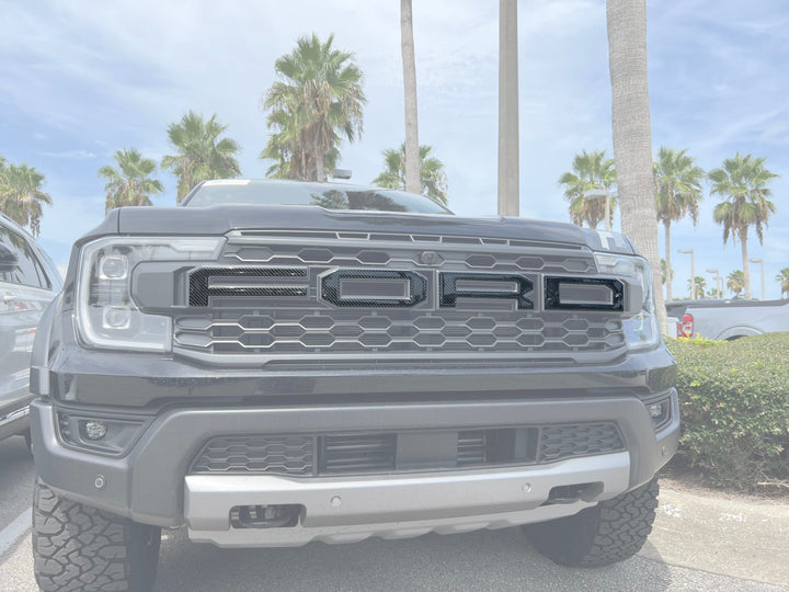 Grille Letter Overlays Fits 2024-2025 Ford Ranger Raptor