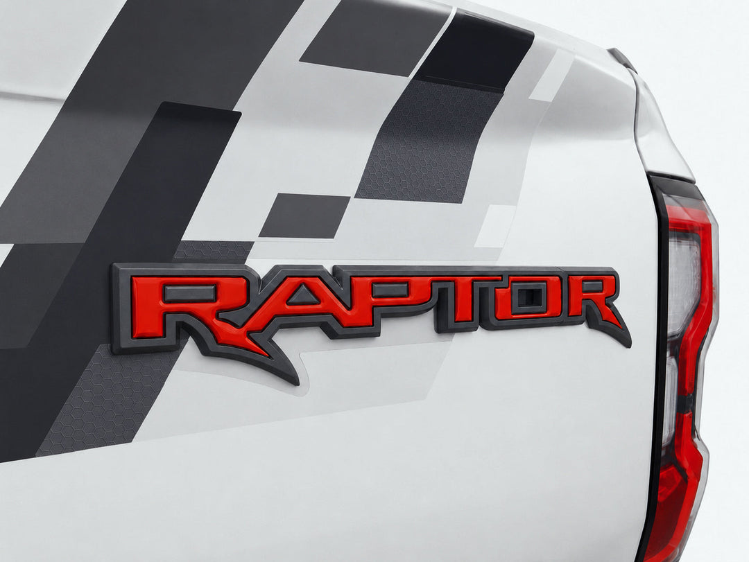Raptor Tailgate Emblem Inserts Fits 2024-2026 Ford Ranger
