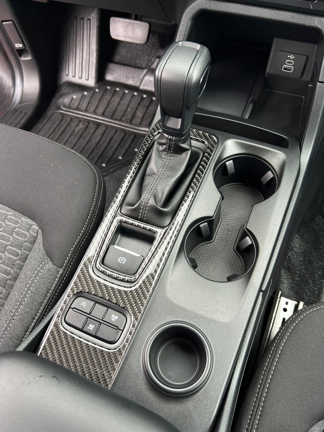 Mechanical Shifter Surround Accent Trim Fits 2024-2025 Ford Ranger
