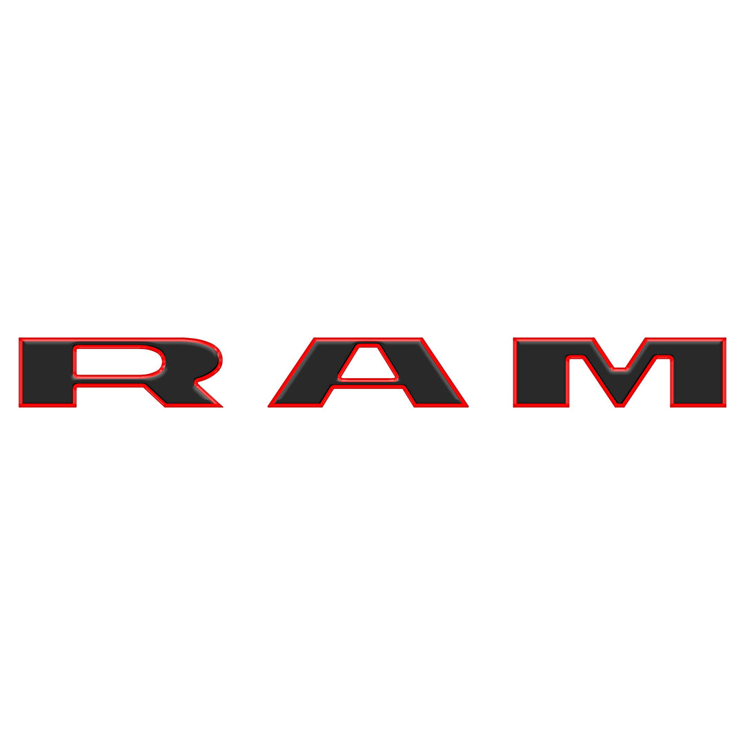 Grille Letter Overlays Fits 2025-2026 Ram 1500/2500/3500