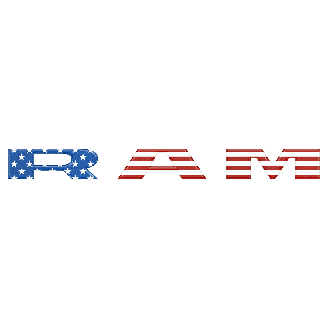 Grille Letter Overlays Fits 2025-2026 Ram 1500/2500/3500