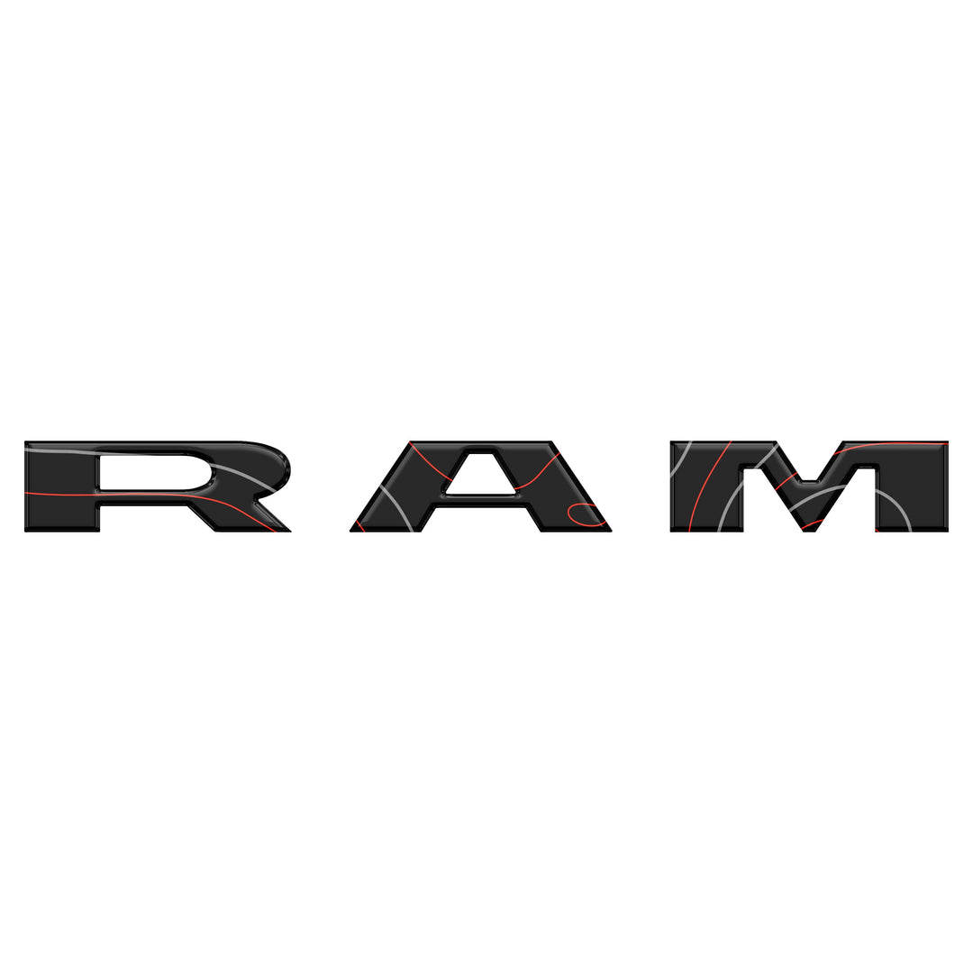 Grille Letter Overlays Fits 2025-2026 Ram 1500/2500/3500